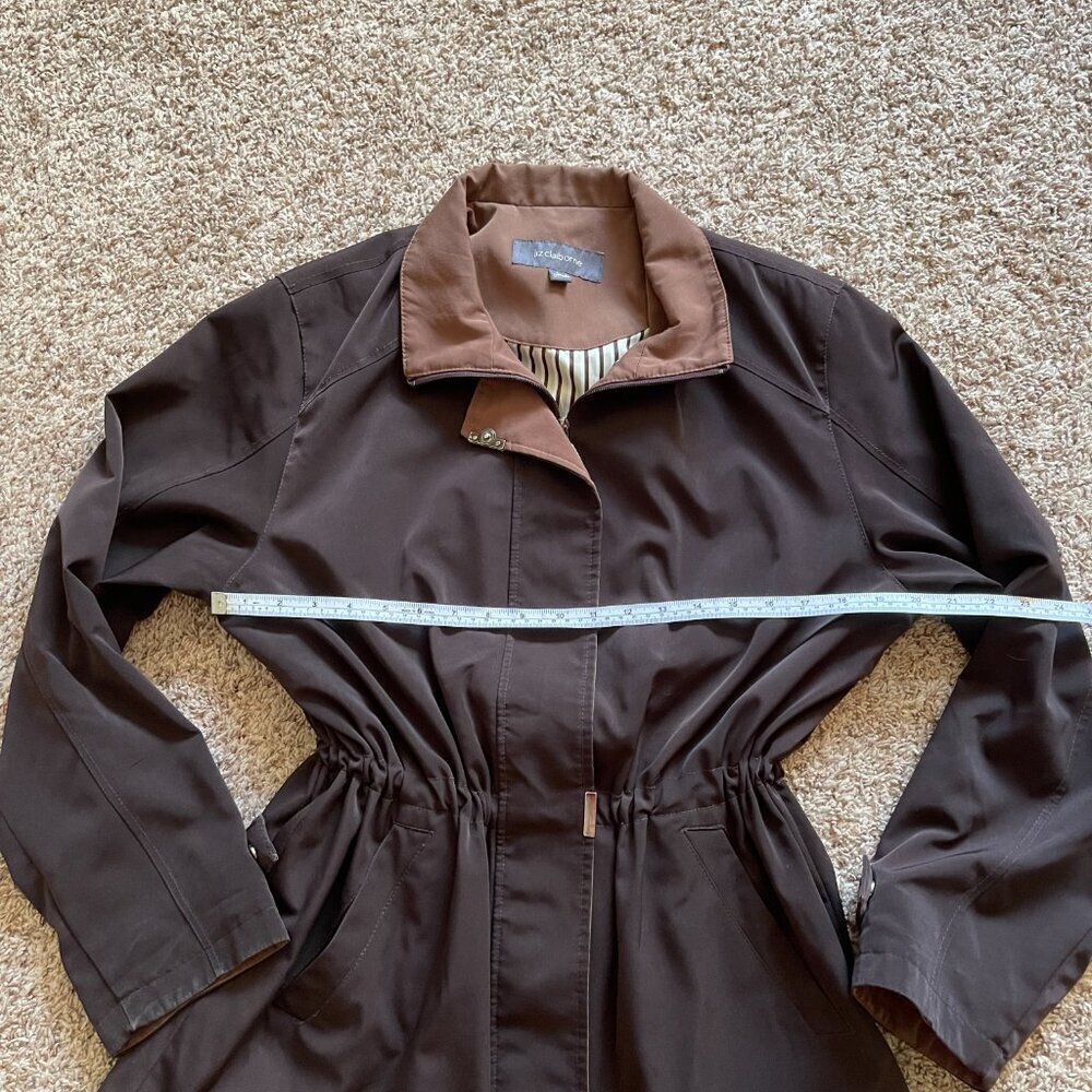 Liz Claiborne Vintage Brown Utility Jacket Women's Large - Collared - Picture 6 of 15